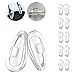 Eazean Replacement Nose Pads for Oakley EyeglassesSunglasses 5 Pairs Clear Silicone Nose Pieces Guards - Image 1