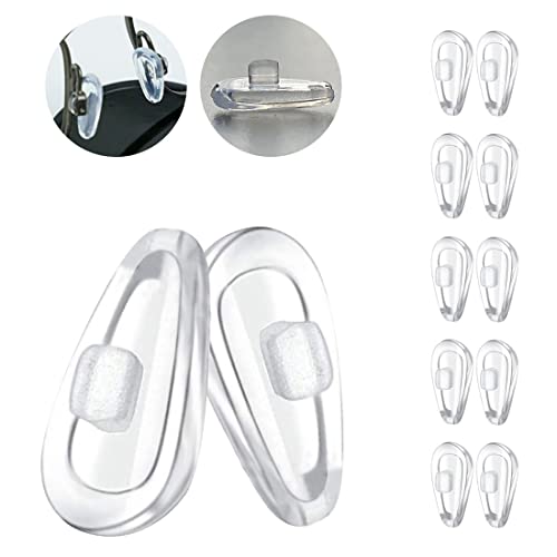 Eazean Replacement Nose Pads for Oakley EyeglassesSunglasses 5 Pairs Clear Silicone Nose Pieces Guards - Image 2