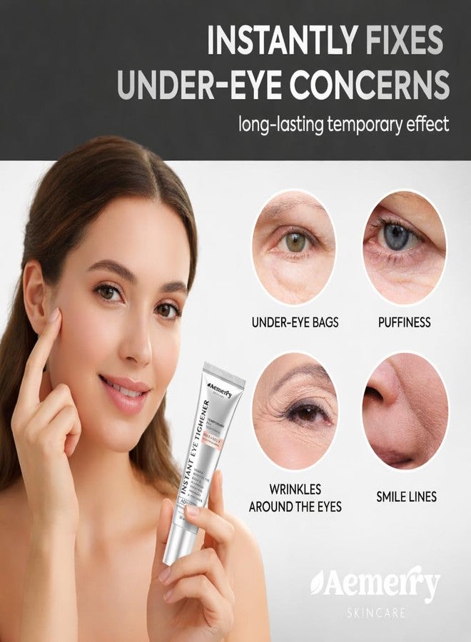 Aemerry Instant Firm Temporary Eye Tightener: Advanced Tightening & Lifting Cream With Brush For Eye Bags, Wrinkles, Puffiness, Fine Lines – Lightweight, Easy Wear Formula, Gentle For All Skin Types. 1 Oz - Image 4