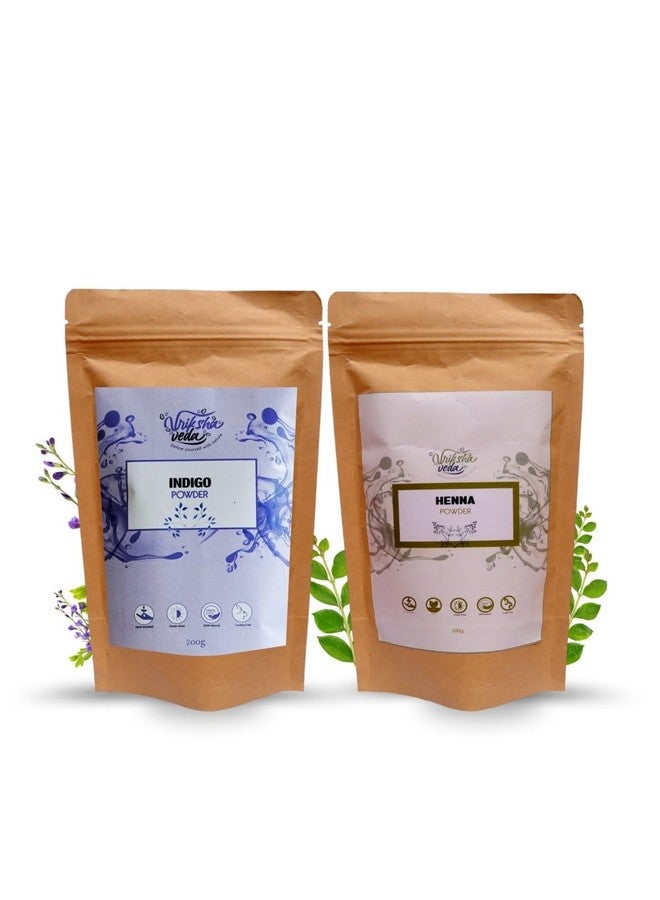 Vriksha Veda Henna Powder 200g | Buy 2 Packs & Get Indigo Powder 100g Free - Image 1