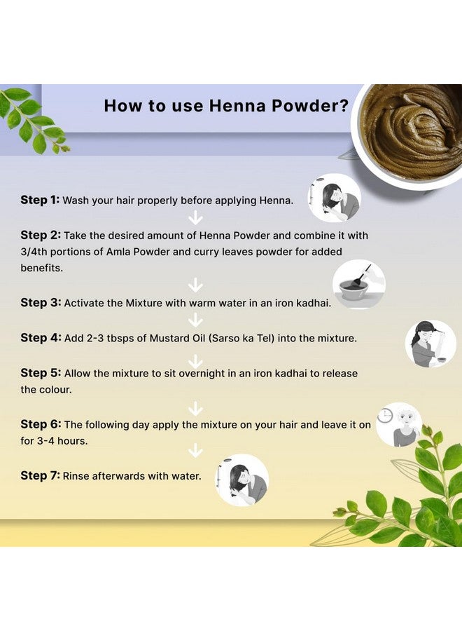Vriksha Veda Henna Powder 200g | Buy 2 Packs & Get Indigo Powder 100g Free - Image 4