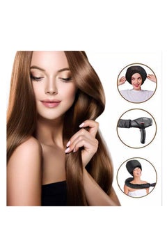 BLUE CORAL Soft Bonnet Hood Hairdryer Attachment, Adjustable Hooded Bonnet for Hand Held Hair Dryer - Drying Styling Curling Deep Conditioning (Black)  - Image 2