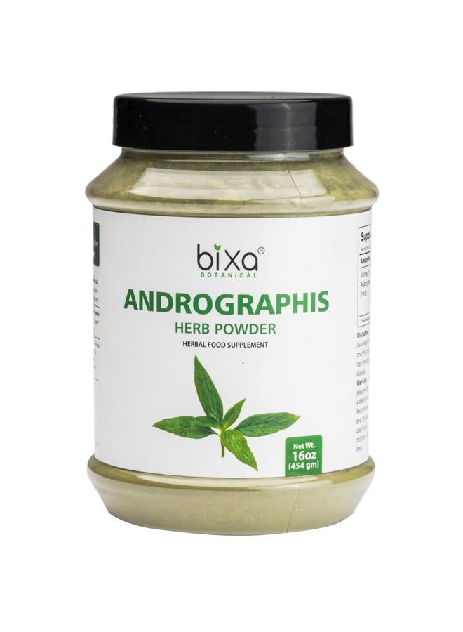 bixa BOTANICAL Andrographis Powder | Andrographis Paniculata | Bitter Herb Kalmegh | Natural Liver Tonic Herbal Supplement | Ayurvedic herb for Digest toxins & purify Liver Cells | Bixa Botanical 454g (16Oz) - Image 1