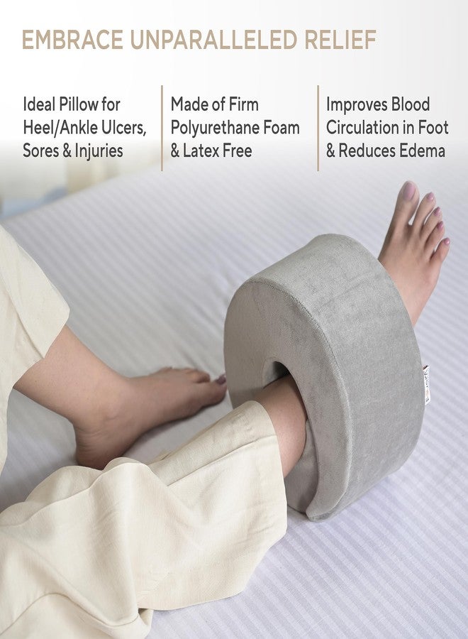 FOVERA Foot Elevator Pillow with Adjustable Hook and Loop - for Heel and Ankle Pressure Ulcers, Sores or Injuries - Spiral Cut Design - Ideal for Foot, Ankle, Knee Joint, and Leg Injury - Image 5