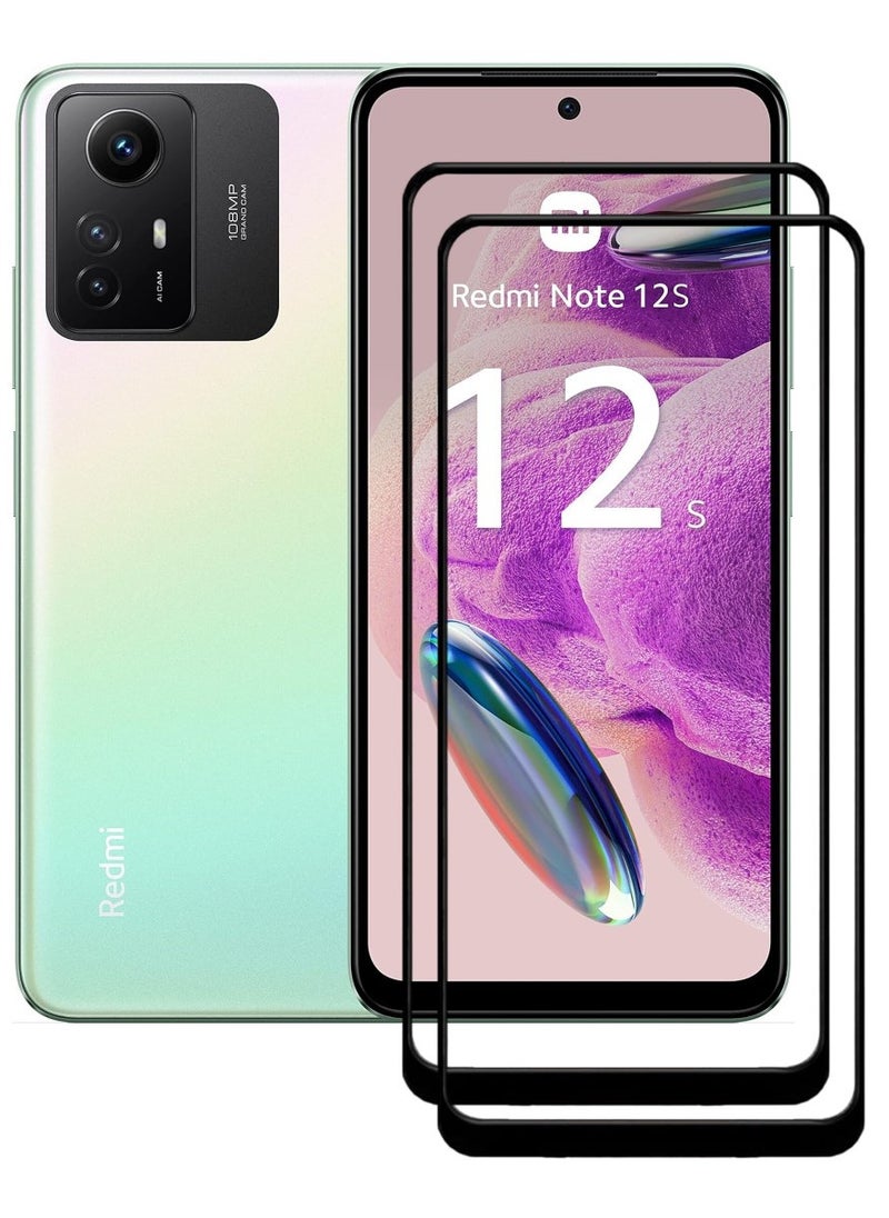 ACLIX 2 Pieces Antistatic ESD Dustproof Premium Quality High Definition Tempered Glass Screen Protector Designed For Xiaomi Redmi Note12S - Image 1