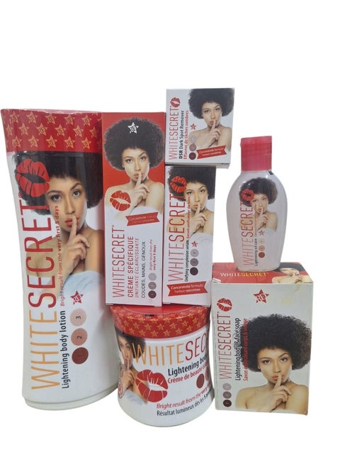 White Secret lightening and whitening set 7 pieces