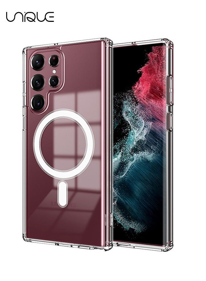 يونيك متوافق مع جراب سامسونج جالاكسي S25 الترا مغناطيسي - متوافق مع ماج سيف - شفاف نحيف مقاوم للصدمات - جراب هاتف واقي (شفاف) - Image 1