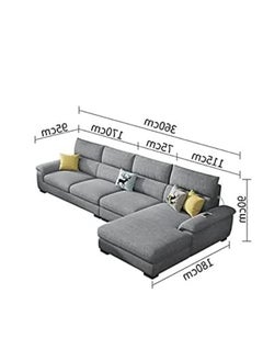 Mab Furnishing GLFF Overstuffed Multifunction L shape Wooden Frame Sofa Set - Grey - pzsku/ZD26BC12DC69F32C9F9CEZ/45/_/1708329758/36f80223-b595-4862-804a-042e77cbb615