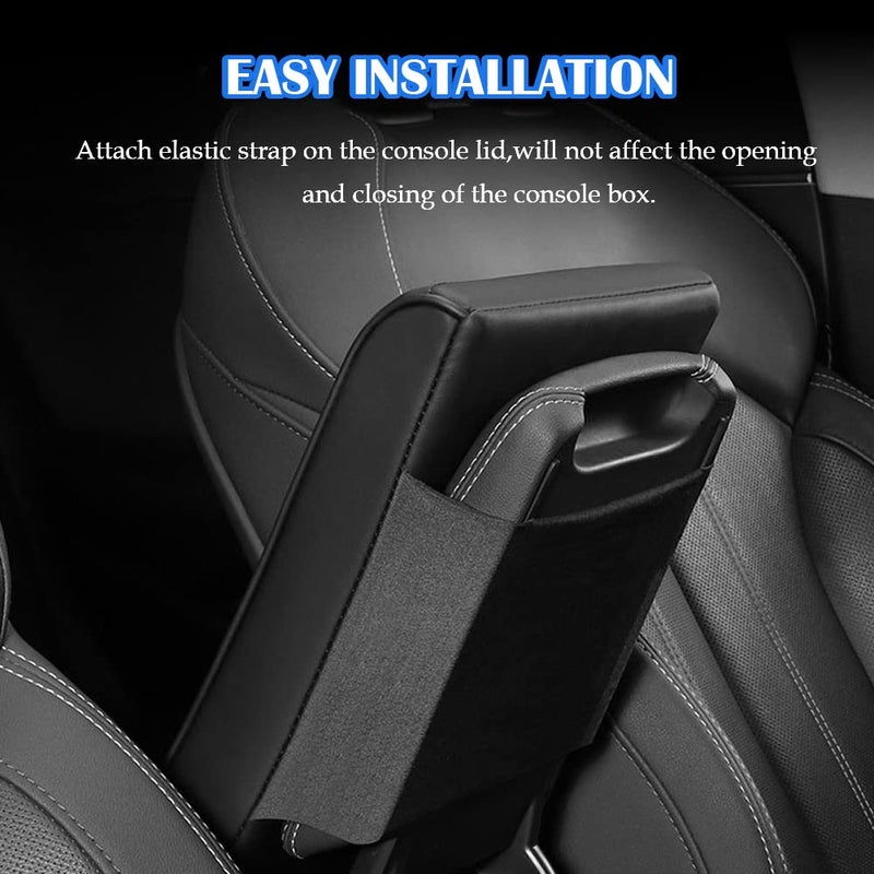 DURASIKO Upgraded Car Center Console Pad,Elbow Rest Pillow,PU Leather Armrest Cushion, Relieve Arm Fatigue,Great for Long-time Driving,Universal Car Armrest Seat Box Cover Protector for Most Vehicles - Image 5