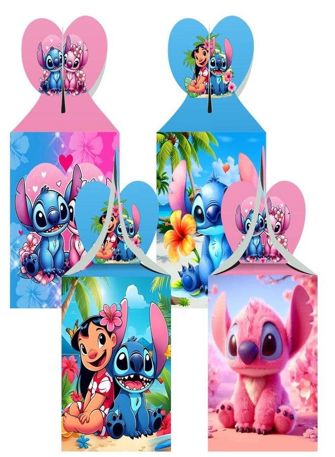 ARHAVI 12pcs Stitch Party Gift Candy Boxes Goodie Boxes, Stitch Party Supplies for Kids Birthday Decorations - Image 5