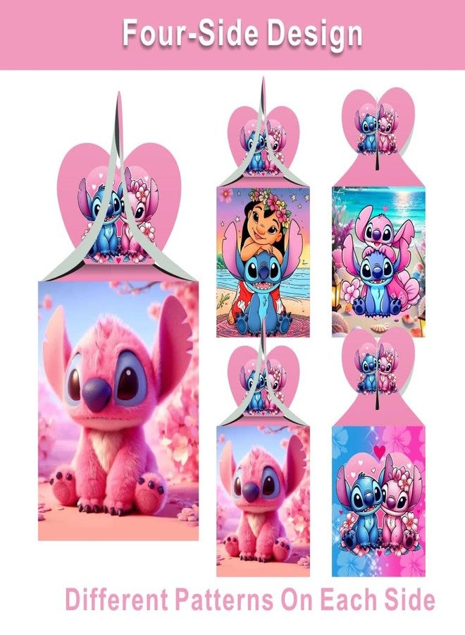 ARHAVI 12pcs Stitch Party Gift Candy Boxes Goodie Boxes, Stitch Party Supplies for Kids Birthday Decorations - Image 3