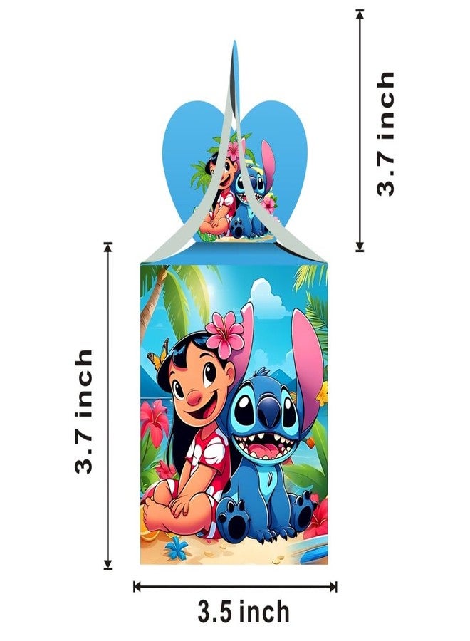 ARHAVI 12pcs Stitch Party Gift Candy Boxes Goodie Boxes, Stitch Party Supplies for Kids Birthday Decorations - Image 4
