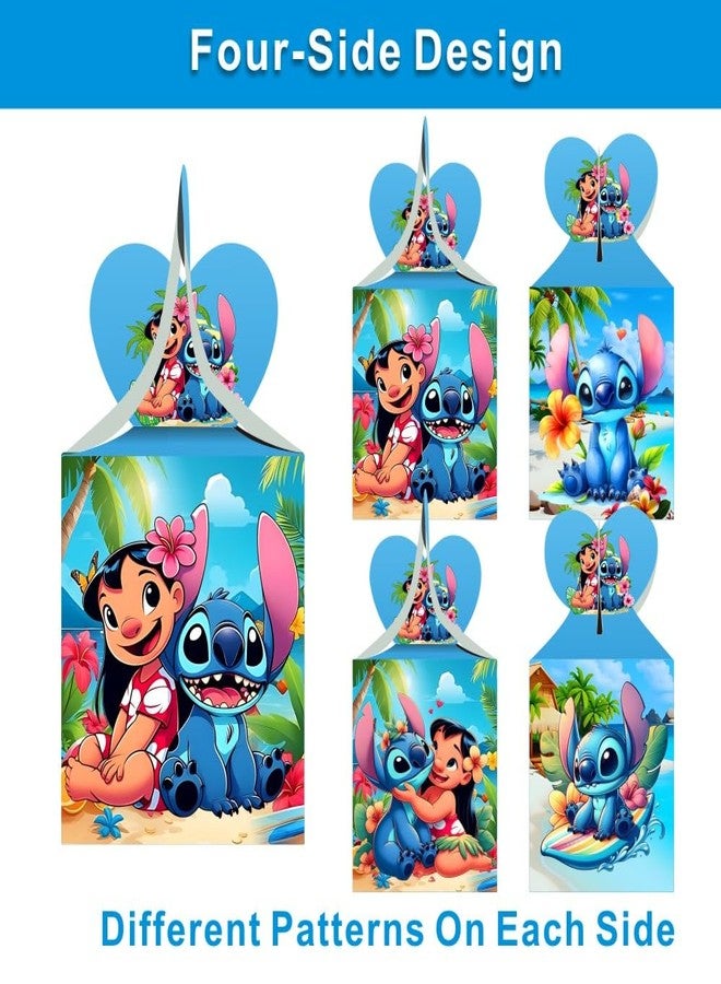 ARHAVI 12pcs Stitch Party Gift Candy Boxes Goodie Boxes, Stitch Party Supplies for Kids Birthday Decorations - Image 2