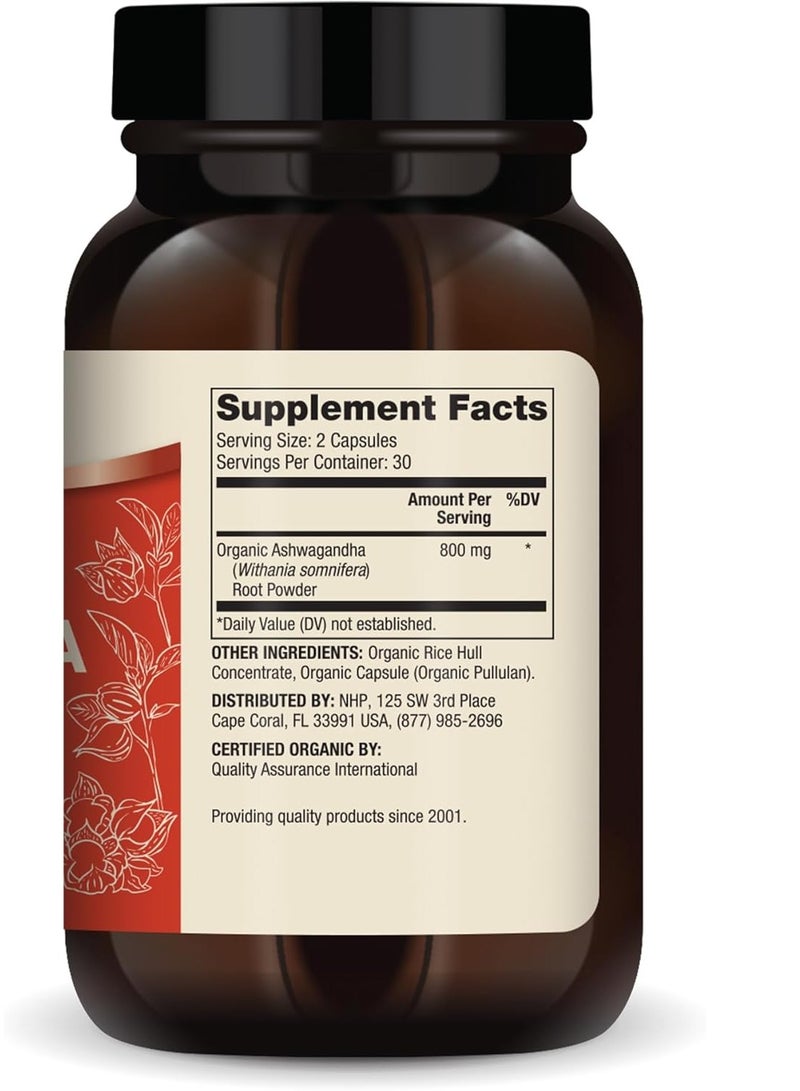 دكتور ميركولا أشواغاندا العضوية تدعم إنتاج الطاقة، 60 كبسولة، 30 حصة - Image 2