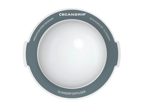 SCANGRIP DIFFUSER Smooth and Lightweight Cover for Diffusing and Softening Your SCANGRIP LED Work Lights Builtin Magnets makes it Easy to Mount Direct on Lens Reduces Blinding and Shadows - Image 1