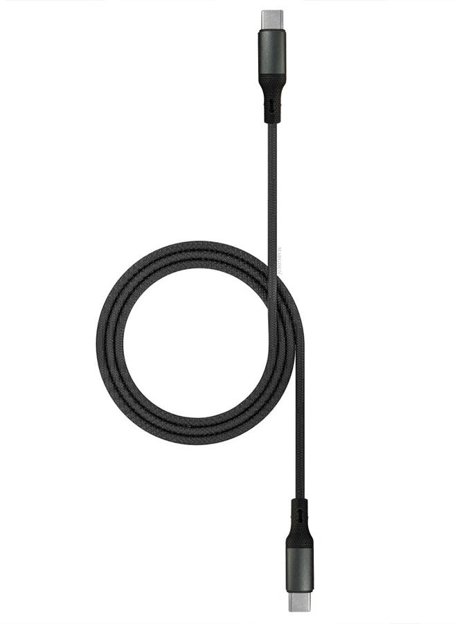 CATANES 2Packs Fast USB-C to USB-C Cable Premium Braided Fast Charging and Data Transfer, PD Supported 1m - Black - Image 4