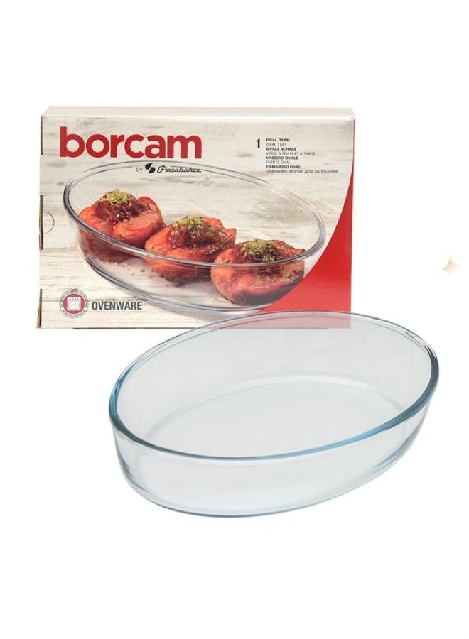 Paşabahçe Pasabahce Borcam Oval Tray 1550cc – Oven-Safe Baking Dish IC - Image 1
