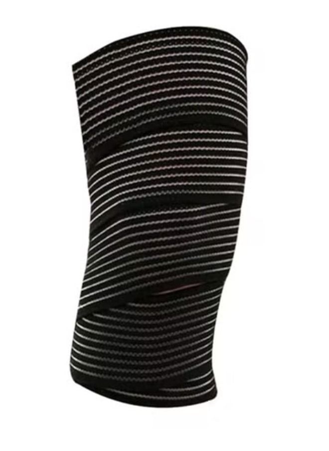 Ant - Elastic Knee Wrap Compression Bandage Brace Support for Legs, Plantar Fasciitis, Stabilising Ligaments, Joint Pain, Squat, Basketball, Running, Tennis, Soccer, Football (Black-1pcs) - Image 1