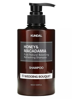 KUNDAL Honey & Macadamia Pure Natural Balancing Refreshing Shampoo Wedding Bouquet 500 mL  - Image 1
