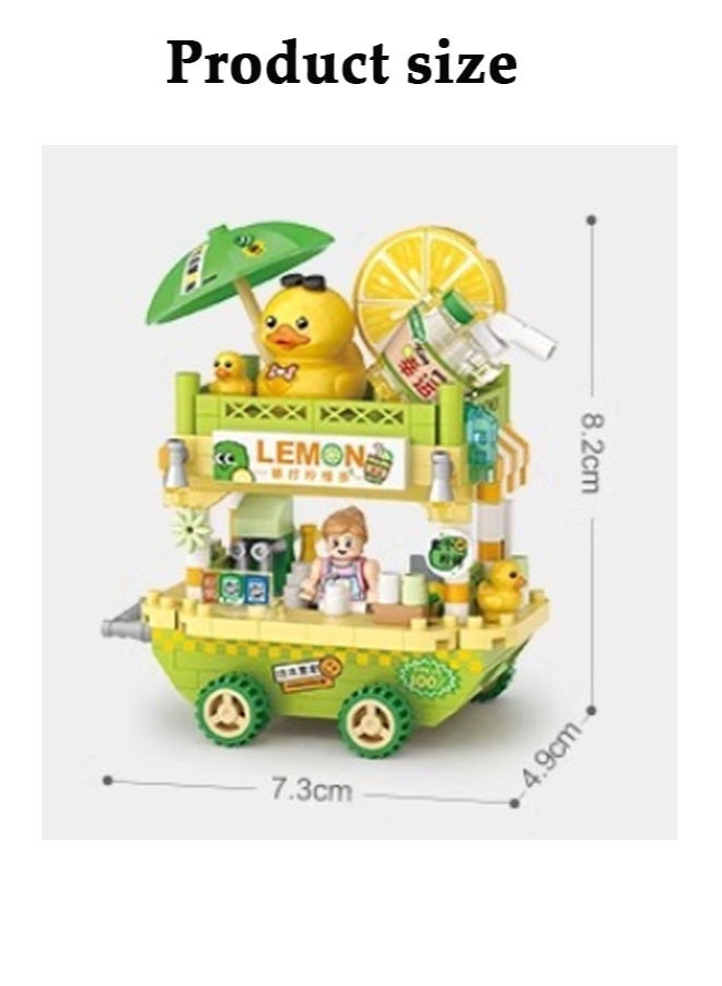 Mini City Shop Street View Building Blocks Model Set,Simulation Architecture Collection Particle Construction Building Bricks Toy,Home Decoration
