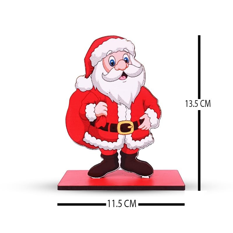 WRH Christmas Santa clous 4mm MDF Tabletop showpiece, Christmas Gift, Christmas Decoration Item for Home - Image 5