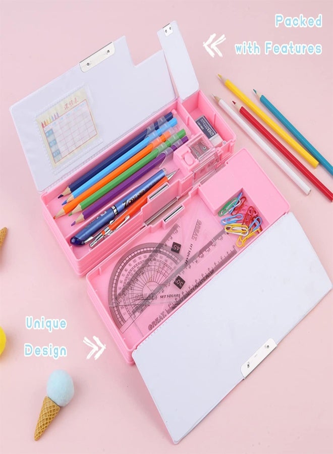 general Pop Up Multifunction Pencil Case for Girls and Boys Cute Cartoon Pen Box Organizer Stationery with Sharpener Schedule School Supplies Best Birthday Gifts for Kids - Image 3