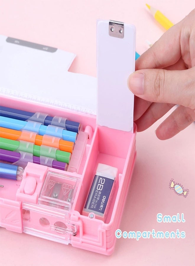 general Pop Up Multifunction Pencil Case for Girls and Boys Cute Cartoon Pen Box Organizer Stationery with Sharpener Schedule School Supplies Best Birthday Gifts for Kids - Image 4