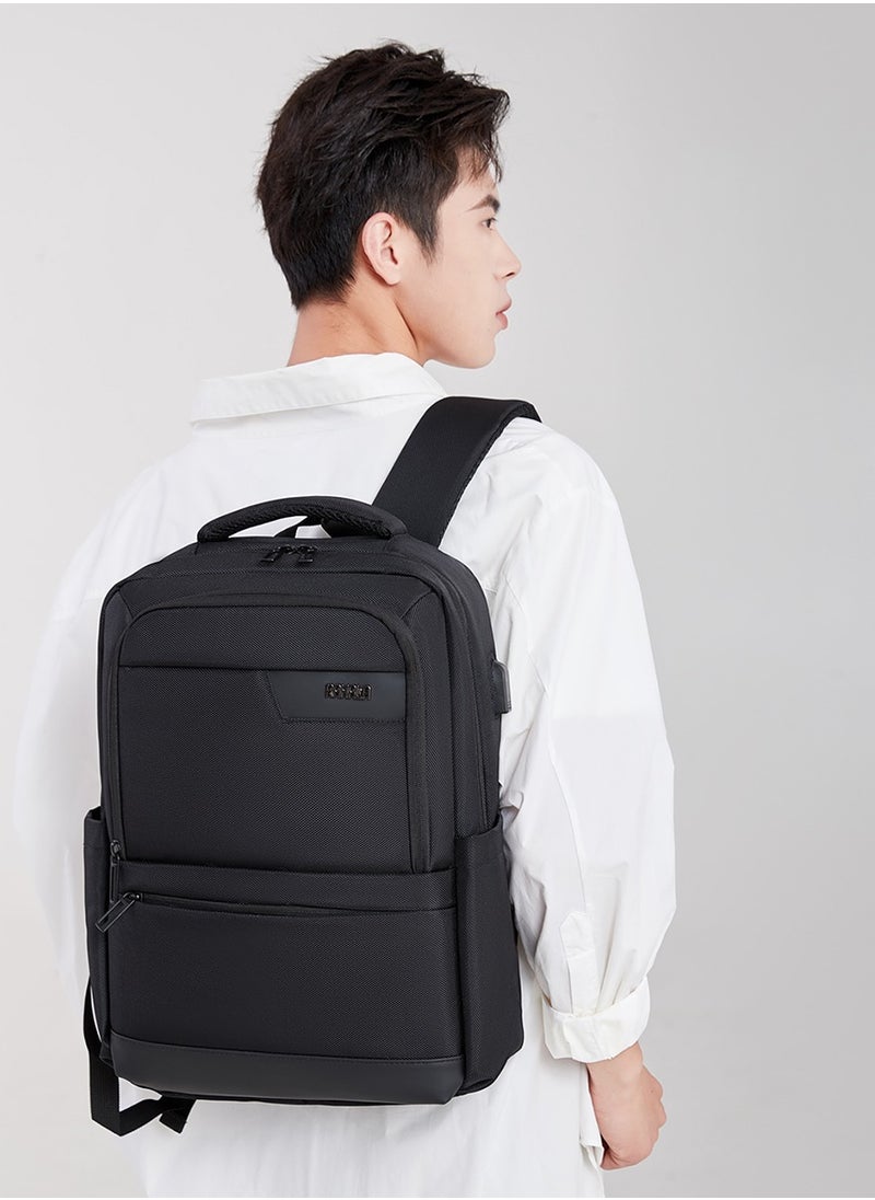 Rl-502 15.6-Inch Laptop Large Capacity Waterproof Business USB Charging Backpack, Black - pzsku/ZD26C67146C9CD6DF307EZ/45/_/1720960796/81d16dec-8285-45db-a9bc-85d9ef117509