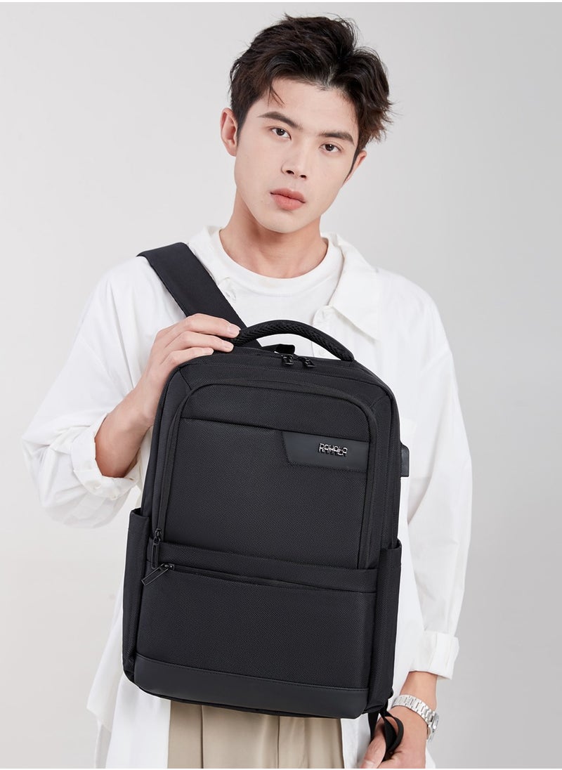 Rl-502 15.6-Inch Laptop Large Capacity Waterproof Business USB Charging Backpack, Black - pzsku/ZD26C67146C9CD6DF307EZ/45/_/1720960797/d6f9c904-c9e6-436b-a80a-633cafe5120b