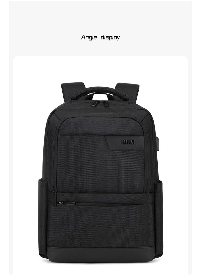 Rl-502 15.6-Inch Laptop Large Capacity Waterproof Business USB Charging Backpack, Black - pzsku/ZD26C67146C9CD6DF307EZ/45/_/1720960857/cb33c3a7-0eed-471e-9ab3-3b3674a43dff