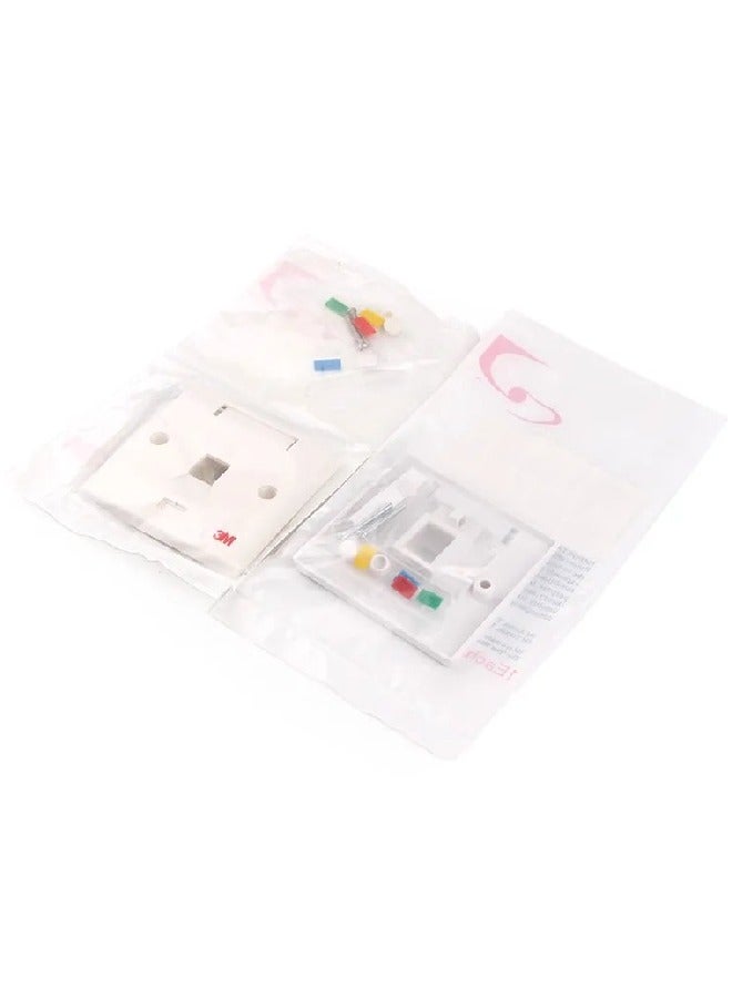 3M M3 Volition RJ-45 Face Plate, UK standard, for 1 Jack | VOL-FPUK-1K  - Image 4