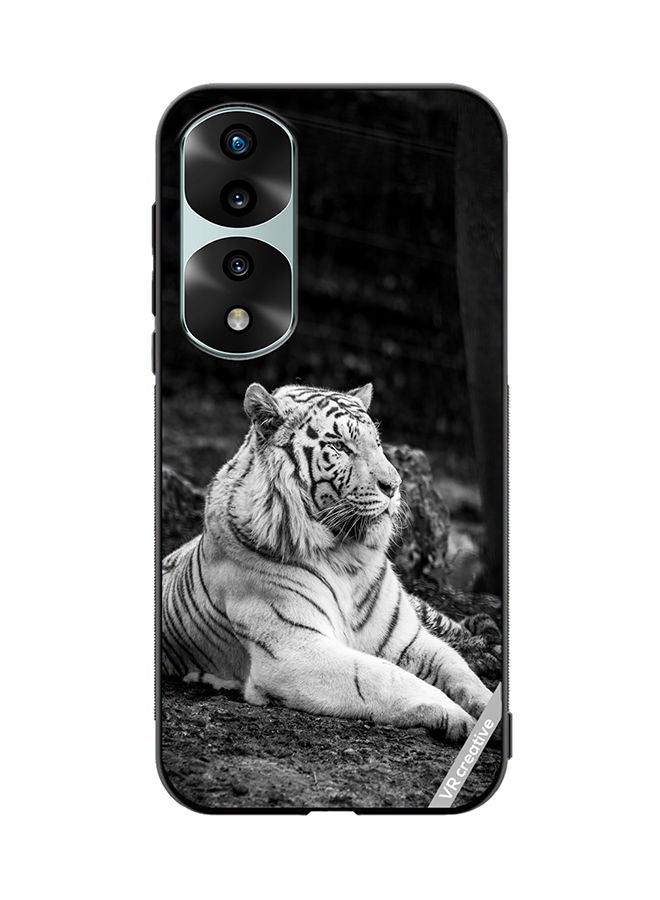 VR CREATIVE Protective Case Cover For Honor 70 Pro plus Royal Monochrome Tiger Design Multicolour - Image 1