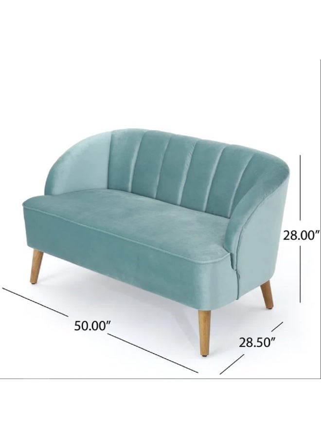 Zayn comforts Elegant 3-Piece Velvet Set - Loveseat & 2 Chairs - Image 3