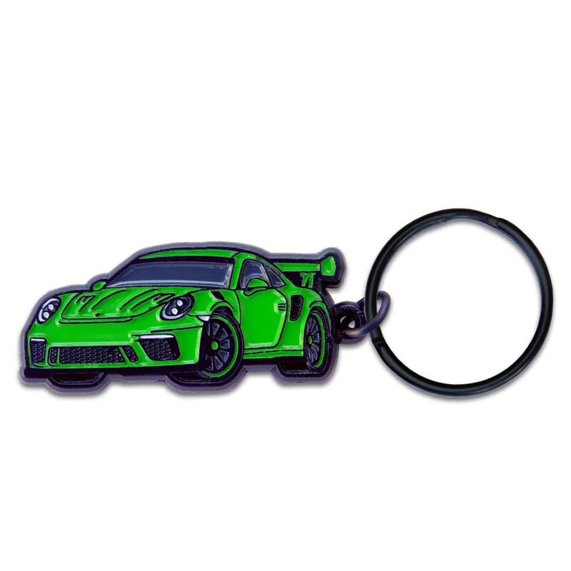 SR1 Performance Keychain for Porsche 911 GT3 RS Special Edition Exotic Car Key Chain Green - Image 3