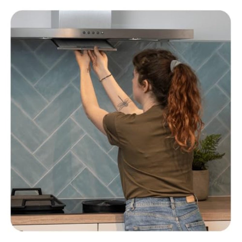 حزمة فلتر كربون منشط مكونة من قطعتين لـ Whirlpool CHF210/1 Bosch 00353121 Bomann KF560 Baumatic S1 Whirlpool AKR688, AKR916, AKR671, AKR659 النوع 210 القطر 210 × 30 مم - Image 2