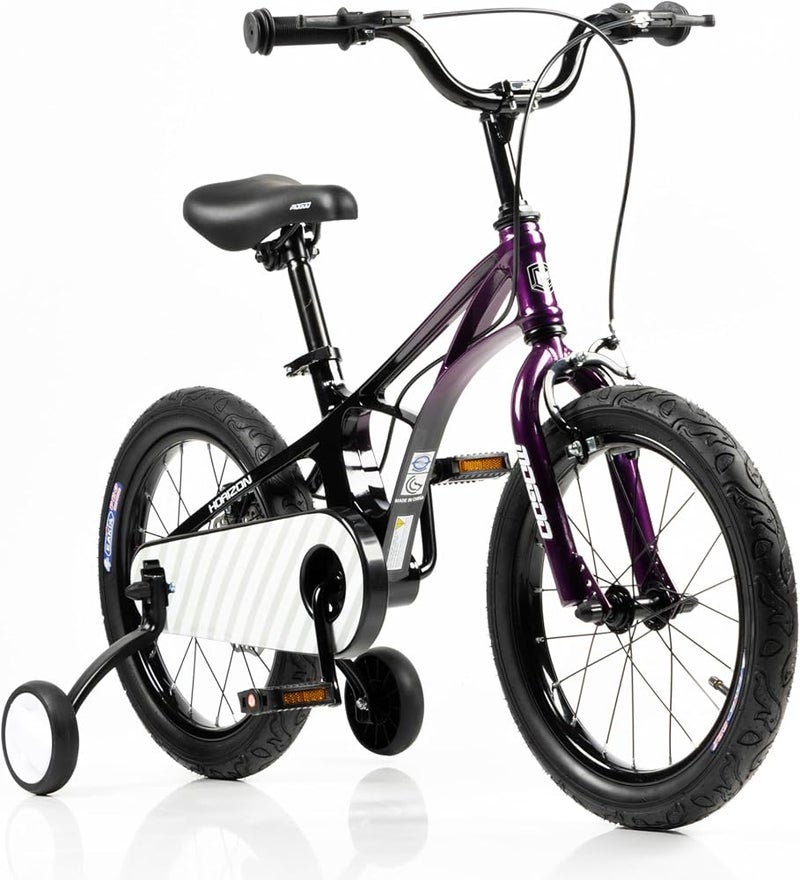 Mogoo Horizon Lightweight Magnesium Kids Bike 4-7 Years Old Boys Girls, Adjustable Height, Disc Handbrakes, Reflectors,16-Inch Bicycle w/Training Wheels - Image 2