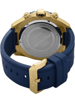 Invicta Men Aviator Stainless Steel Quartz Watch With Silicone Strap Blue 25 Model 22525  - Image 3