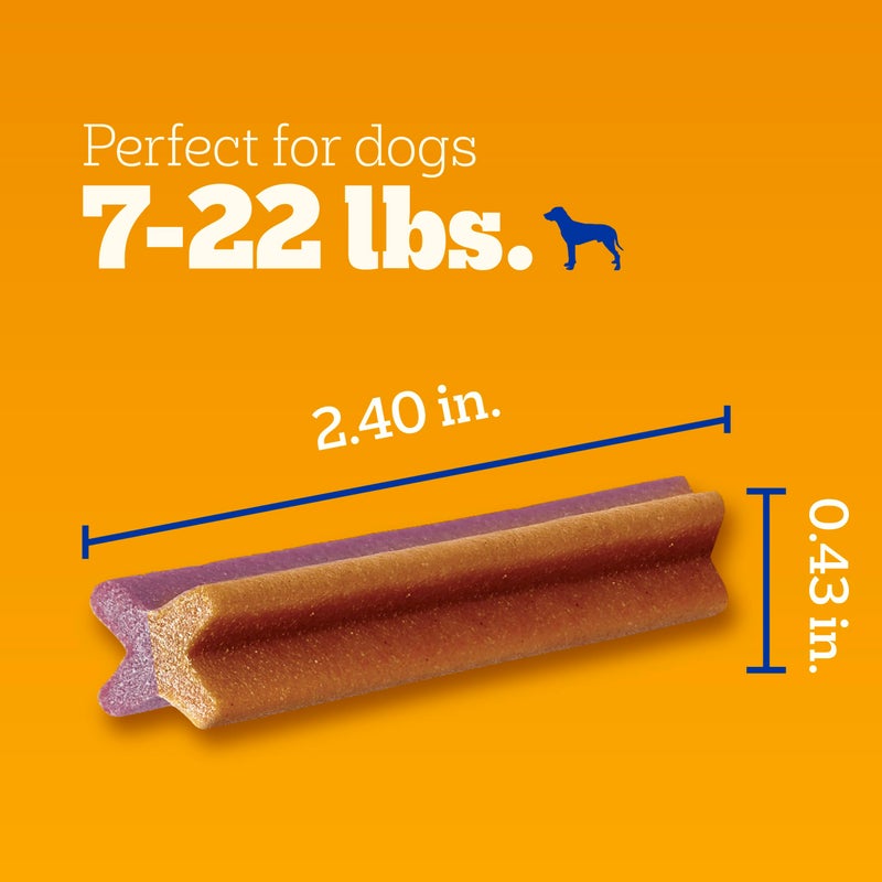 Pedigree Dentastix Dual Flavor Small Dog Dental Treats, Bacon & Chicken, 5.08 oz. Bag (24 Treats) - Image 4