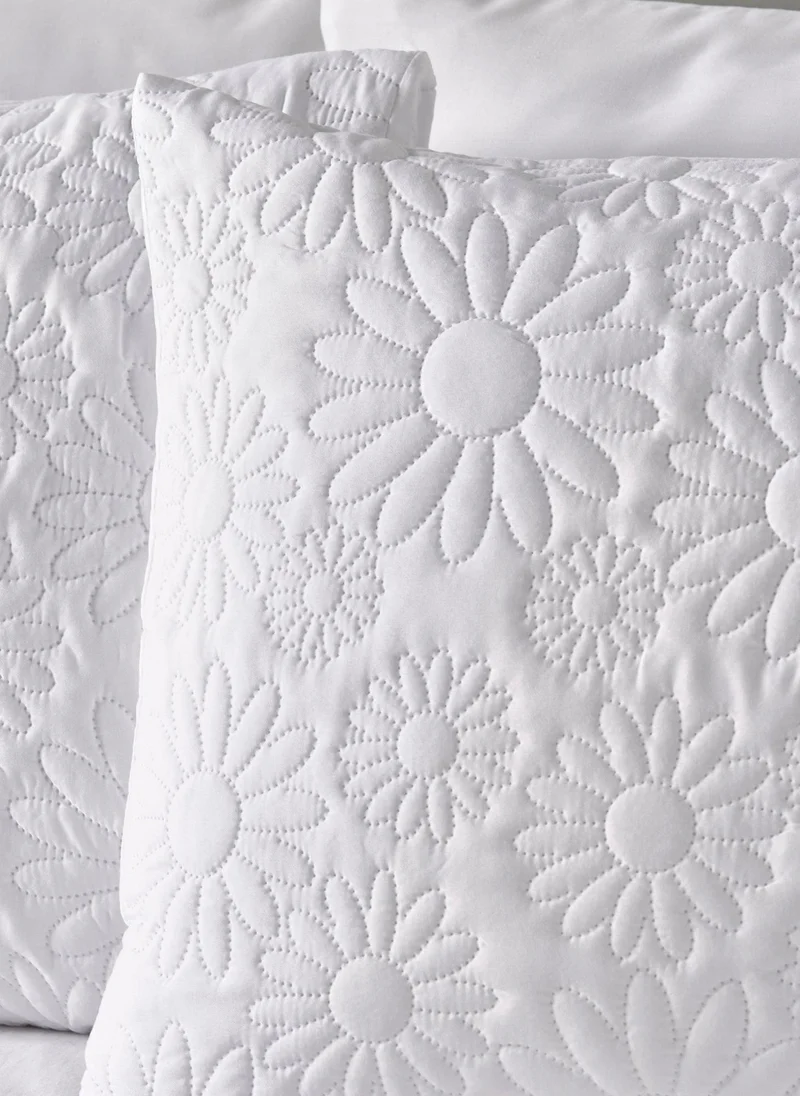 ماتلان White Flower Quilted Duvet Set