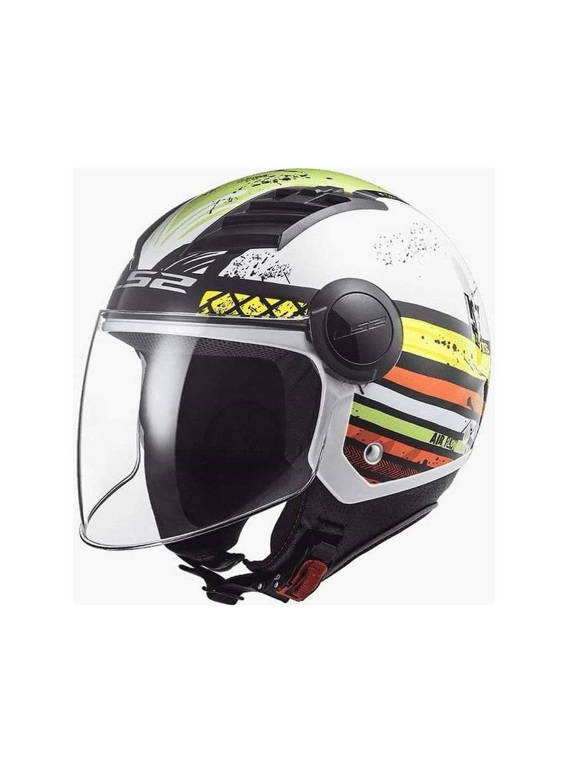 إل أس تو خوذة نصف وجه للدراجة النارية ماركة إل إس تو مقاس تو اكس لارج