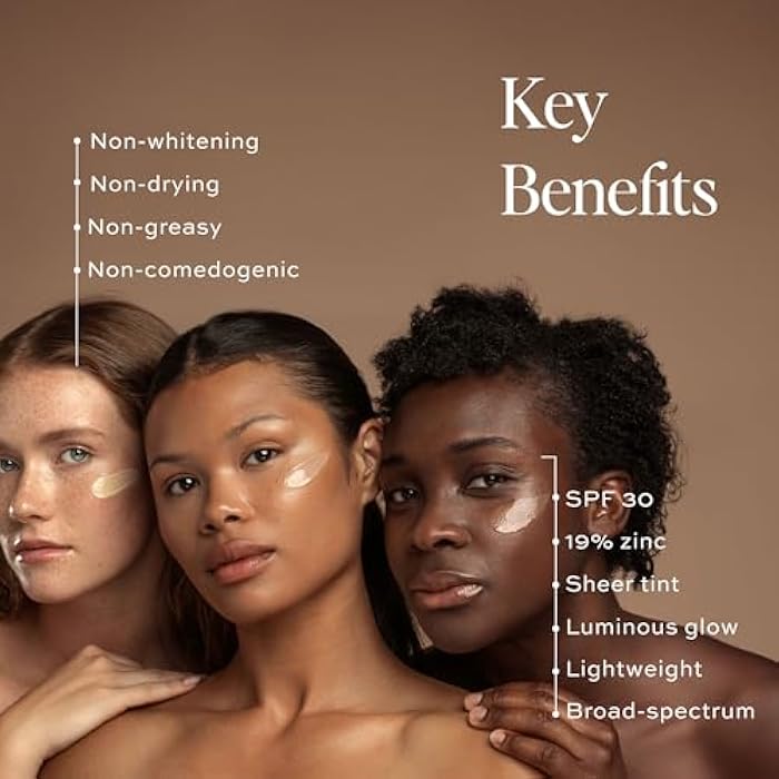 DIME Beauty Tinted Glow Wonderscreen SPF 30, Mineral Sunscreen for Face with 19% Zinc Oxide, Tinted Moisturizer with SPF, 50 g (Medium) - Image 4