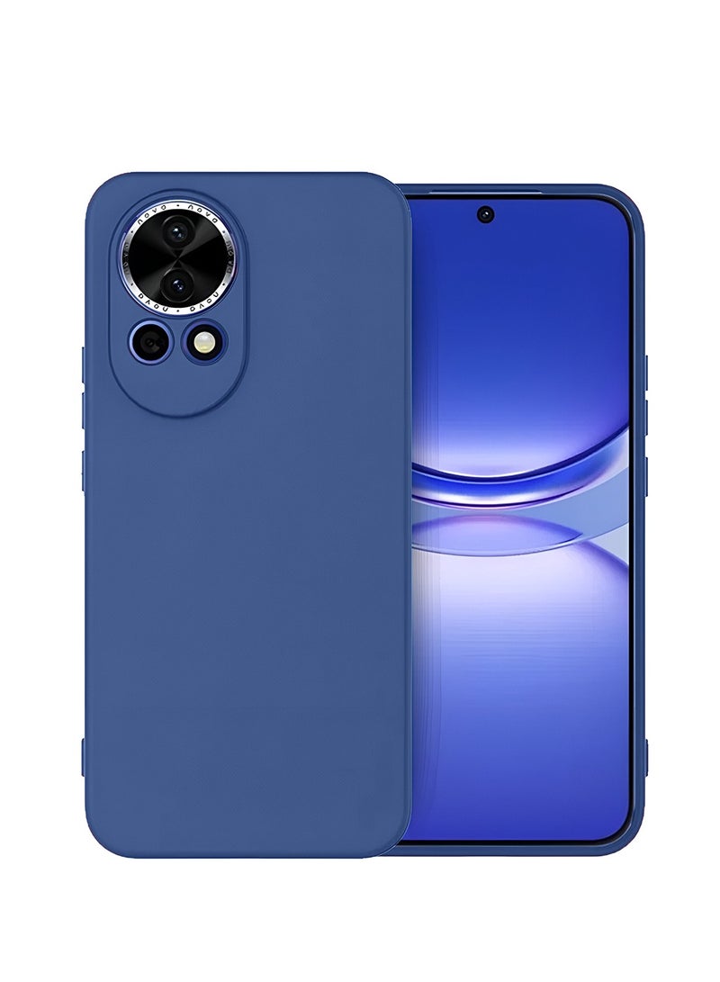 Wtech Huawei nova 13 5G 2024 Premium Soft Liquid Silicone Case Cover - Navy Blue - Image 1
