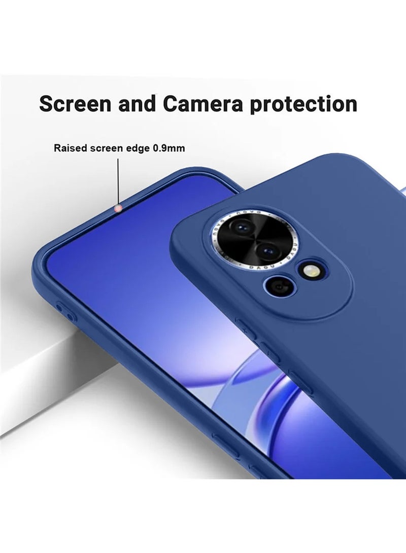 Wtech Huawei nova 13 5G 2024 Premium Soft Liquid Silicone Case Cover - Navy Blue - Image 5