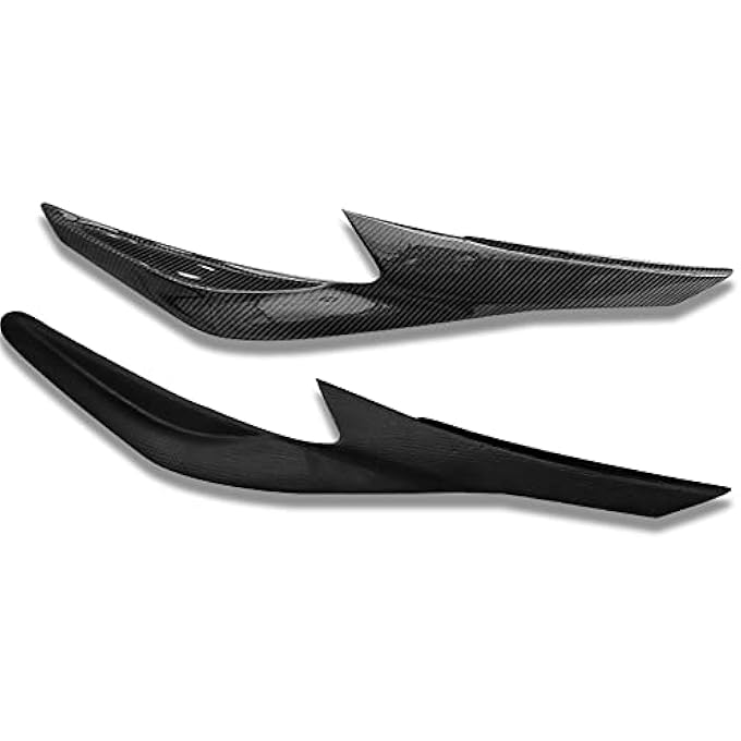 AUSMILA Carbon Fiber Front Bumper Lip Splitter Fins Kit for Nissan Altima Teana 2016 2017 2018 - Image 4