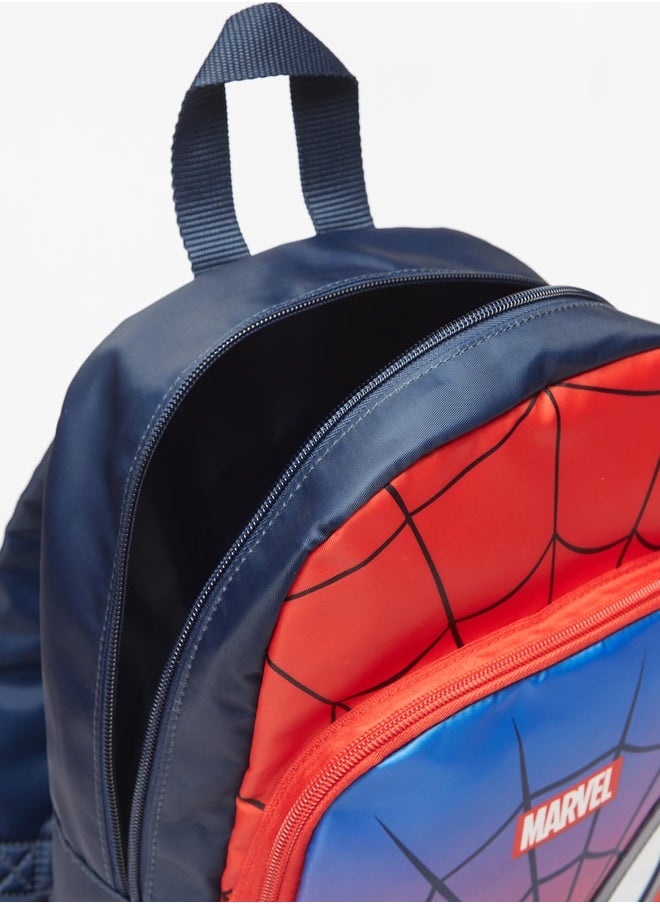 MARVEL Boys's Spider-Man Print Backpack with Zip Closure and Adjustable Straps  - Image 4