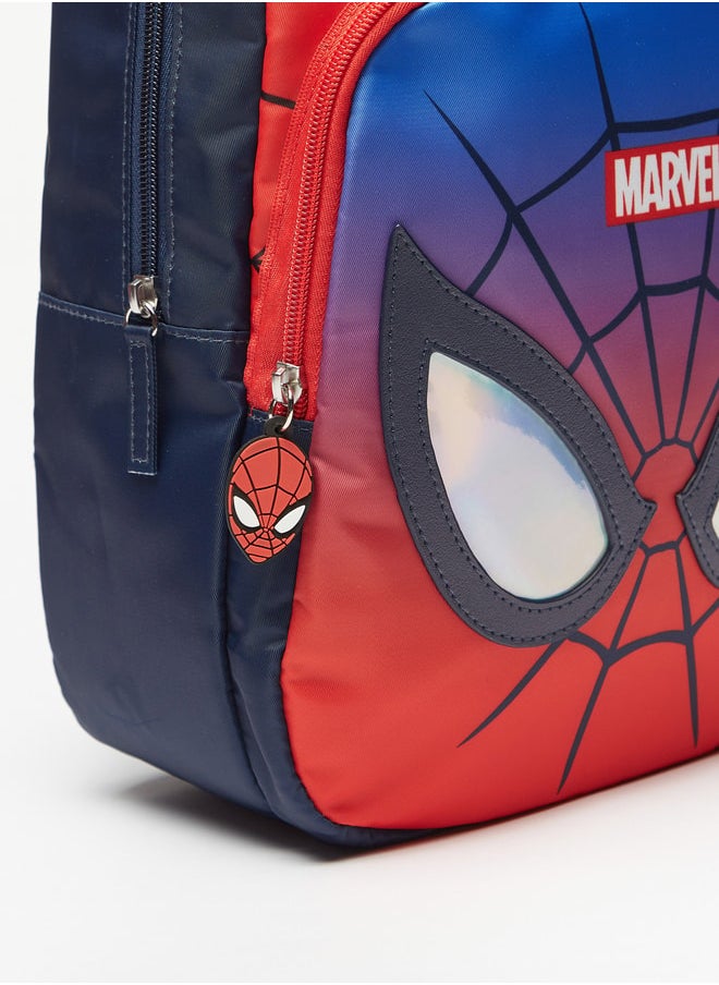 MARVEL Boys's Spider-Man Print Backpack with Zip Closure and Adjustable Straps  - Image 3