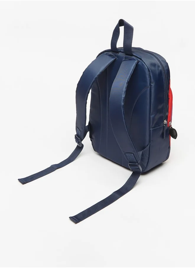 MARVEL Boys's Spider-Man Print Backpack with Zip Closure and Adjustable Straps