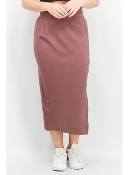 PUMA Women Sportswear Fit Embroidered Logo Drawstring Midi Skirt, Dusty Plum  - Image 1