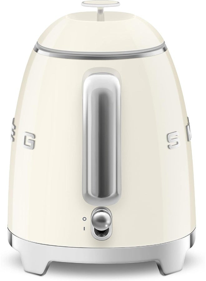 سميج غلاية ميني بتصميم ريترو من الخمسينات، مؤشر مستوى الماء، قاعدة دوارة 360، أقدام مضادة للانزلاق، ستانلس ستيل، ضمان لمدة سنة - Image 5