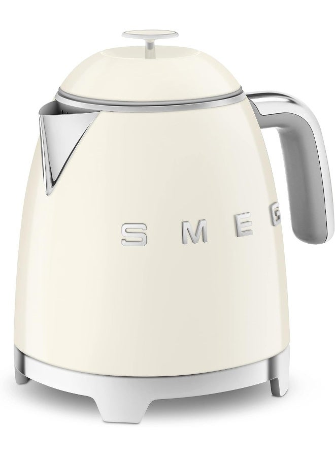 سميج غلاية ميني بتصميم ريترو من الخمسينات، مؤشر مستوى الماء، قاعدة دوارة 360، أقدام مضادة للانزلاق، ستانلس ستيل، ضمان لمدة سنة - Image 3